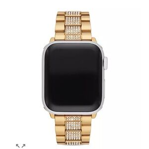 Michael Kors Gold Crystal Link Smartwatch Band 38-40mm NWT